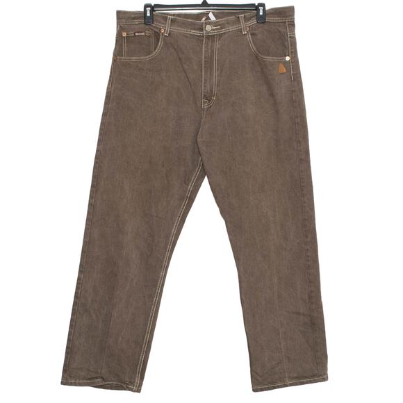 Akademiks Other - Akademiks Mens Jeans Straight Leg Streetwear Minimalist Classic Brown Size 42x32